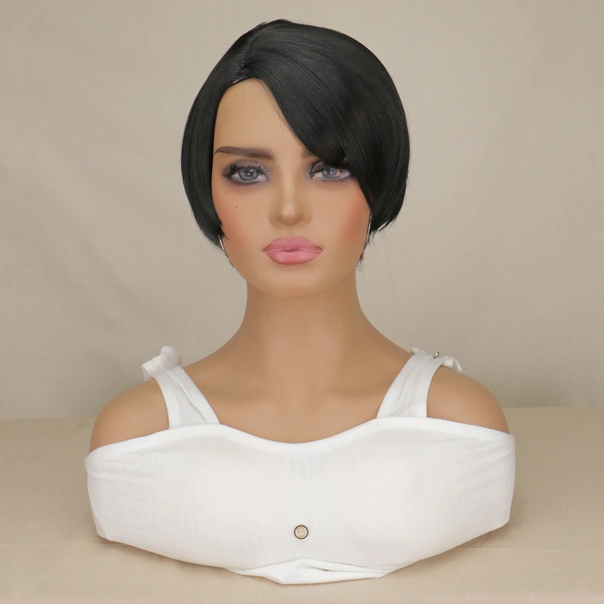 Synthetic Hair Wigs Short Black Straight Women's Wig Heat Resistant Synthetic Short Straight Black Party Wigs
Synthetic Hair Wigs Short Black Straight Women's Wig Heat Resistant Synthetic Short Straight Black Party Wigs