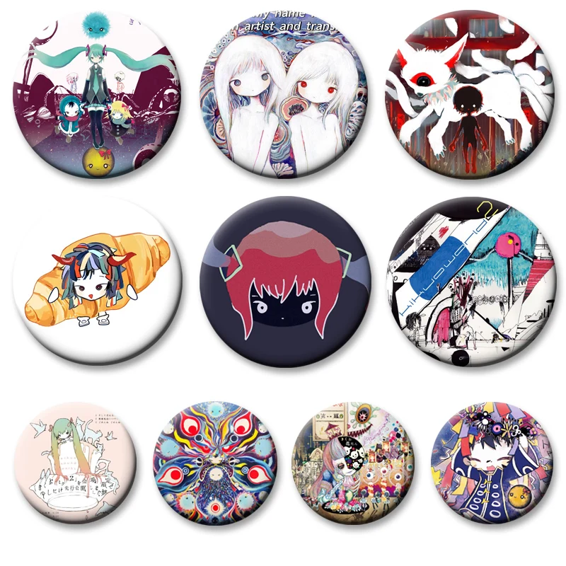 32/44/50/58mm Kikuo Anime Badge Cartoon Music Singer Brooches Exquisite Handmade Snap-in Pins for Backpack Accessories Gifts
32/44/50/58mm Kikuo Anime Badge Cartoon Music Singer Brooches Exquisite Handmade Snap-in Pins for Backpack Accessories Gifts