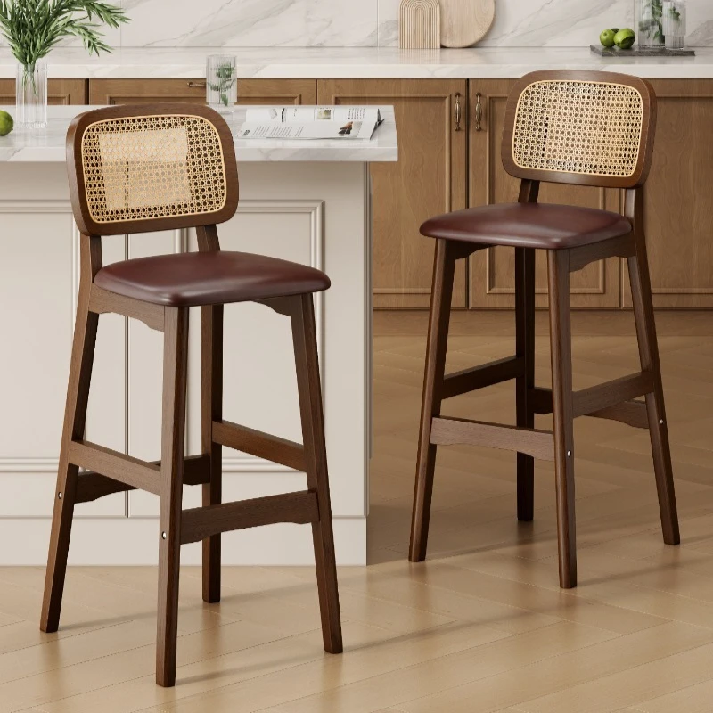 Luxury Modern Elegant Comfortable Bar Chair Counter Leather Relaxing Bar Chair Wood With Backrest Bancos Para Barra Furniture
Luxury Modern Elegant Comfortable Bar Chair Counter Leather Relaxing Bar Chair Wood With Backrest Bancos Para Barra Furniture