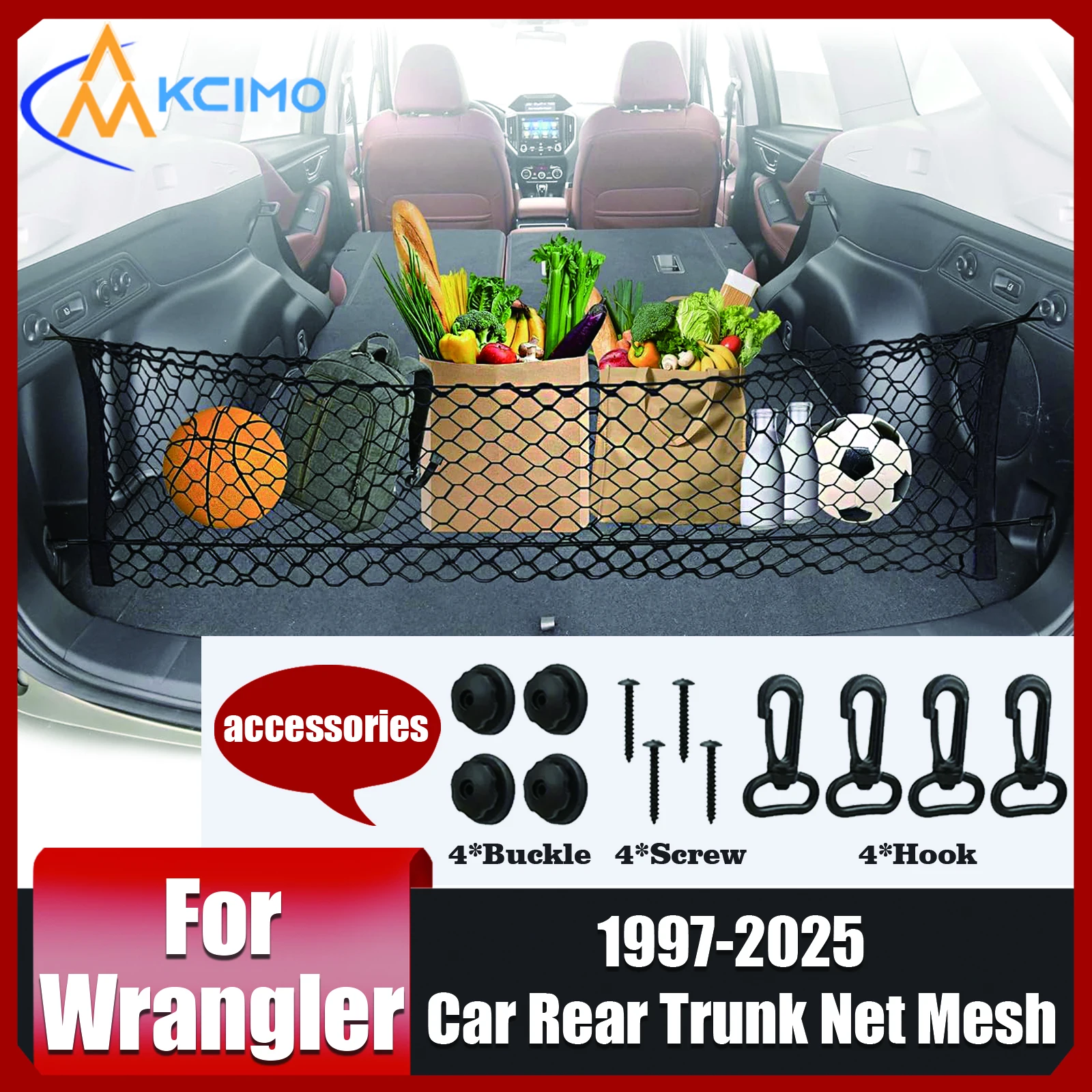For Jeep Wrangler 1997-2025 Car Rear Trunk Net Mesh Elastic Nylon Back Cargo Storage Organizer Universal Car Accessories
For Jeep Wrangler 1997-2025 Car Rear Trunk Net Mesh Elastic Nylon Back Cargo Storage Organizer Universal Car Accessories