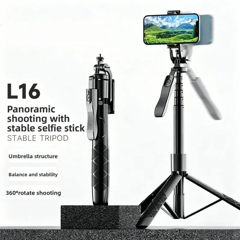 Bluetooth Selfie Stick L16 with Tripod Stand Extendable Handheld Stabilizer for Live Streaming Vlogging Photography
Bluetooth Selfie Stick L16 with Tripod Stand Extendable Handheld Stabilizer for Live Streaming Vlogging Photography