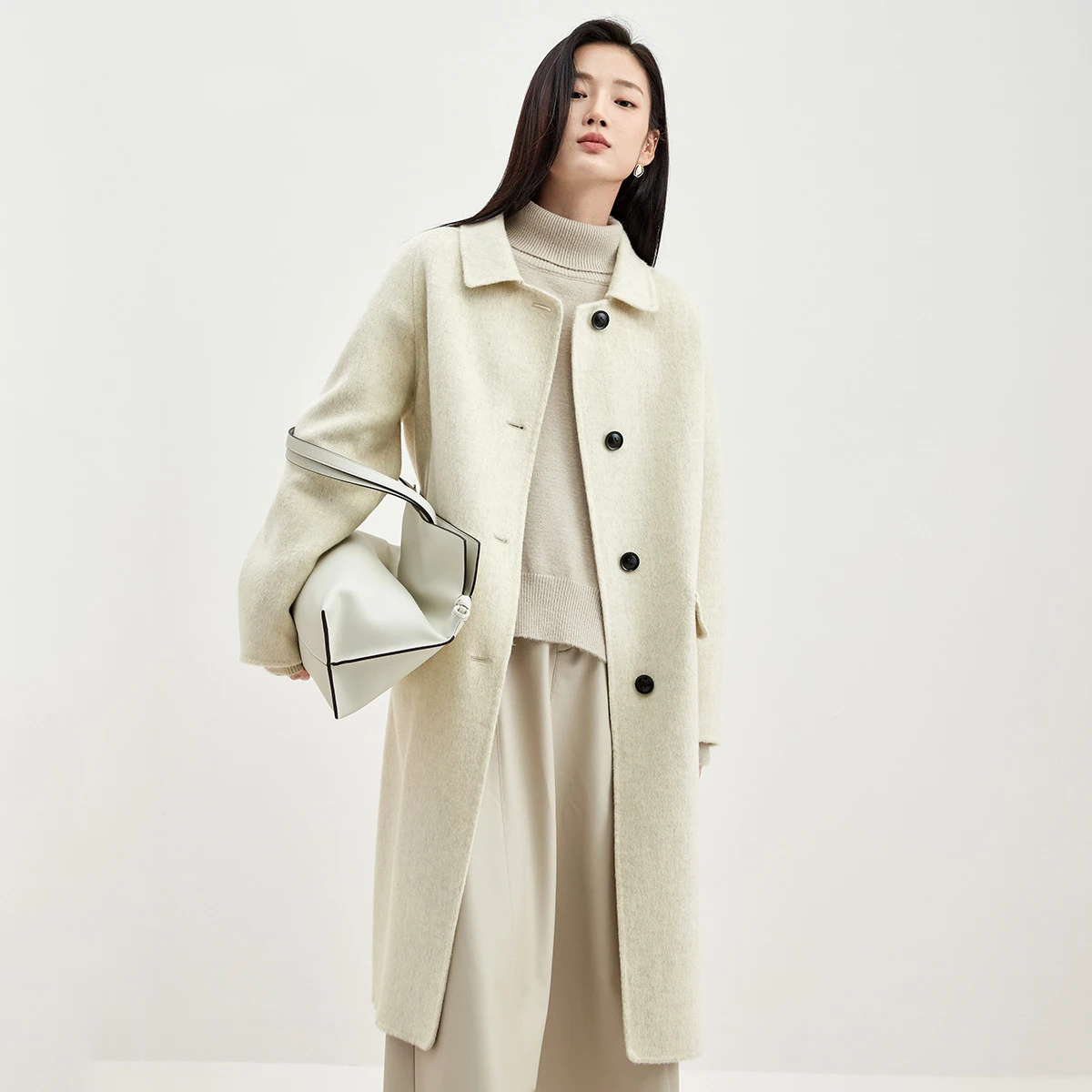 SENTUBILA Women's 100% Wool Long Coat 2026 Winter Casual Commute Buttons Flap Pockets Lapel Collar Warm Outerwears W54OF3636X
SENTUBILA Women's 100% Wool Long Coat 2026 Winter Casual Commute Buttons Flap Pockets Lapel Collar Warm Outerwears W54OF3636X
