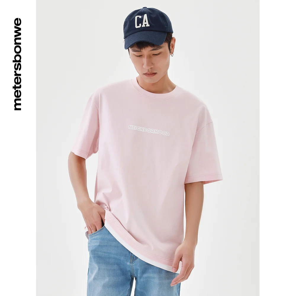 Metersbonwe-Men's Short Sleeve T-Shirt Pure Cotton Casual Letter Print O-Neck Tees Summer Tops Hot Sale
Metersbonwe-Men's Short Sleeve T-Shirt Pure Cotton Casual Letter Print O-Neck Tees Summer Tops Hot Sale