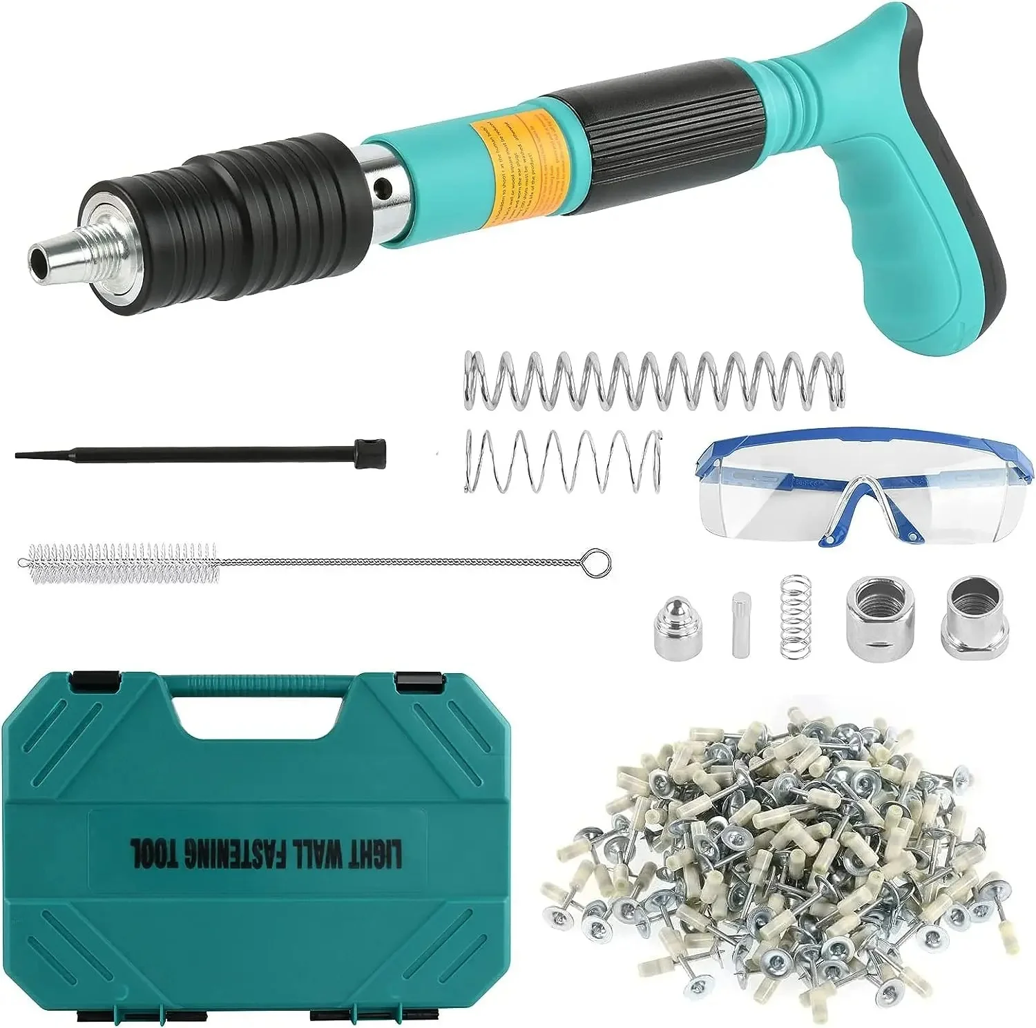 Инструмент для забивания гвоздей с 100 гвоздями, ручной пневматический степлер, регулируемый, для крепления к стене, для работы с проводами и штроблением
Инструмент для забивания гвоздей с 100 гвоздями, ручной пневматический степлер, регулируемый, для крепления к стене, для работы с проводами и штроблением