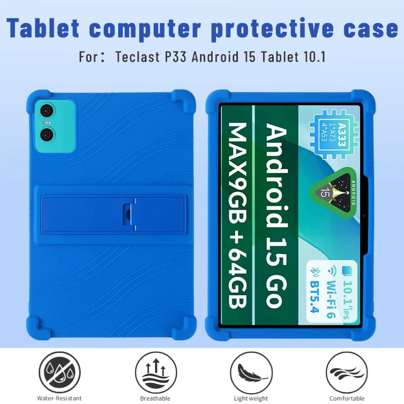 For Teclast P33 Android 15 Tablet 10.1'' Soft Silicone Tablet Cover - Environmentally Friendly, Drop-Resistant & Long-Lasting
For Teclast P33 Android 15 Tablet 10.1'' Soft Silicone Tablet Cover - Environmentally Friendly, Drop-Resistant & Long-Lasting
