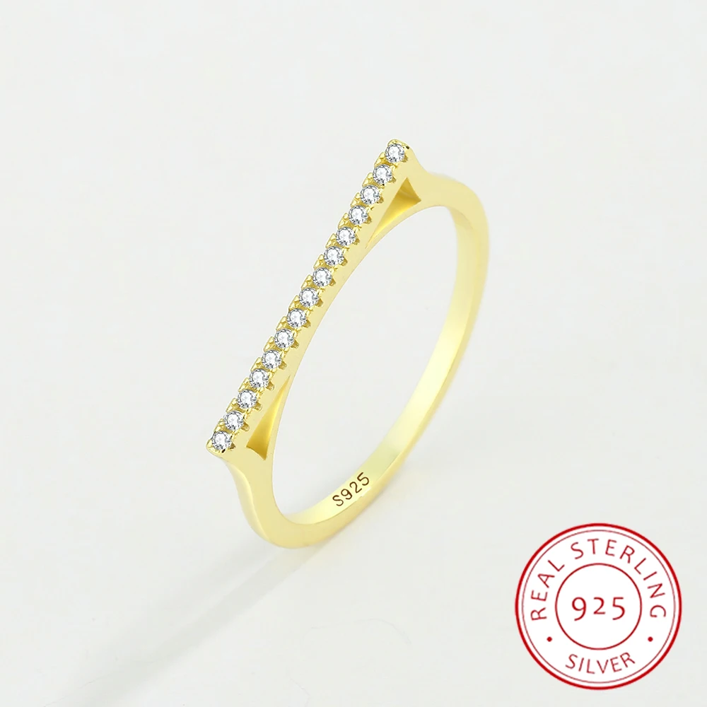 2022 NEW Creative Geometric Row Of Diamonds 18K Gold Ring For Women Triangle Genuine S925 Silver Engagement Wedding Gift Jewelry
2022 NEW Creative Geometric Row Of Diamonds 18K Gold Ring For Women Triangle Genuine S925 Silver Engagement Wedding Gift Jewelry