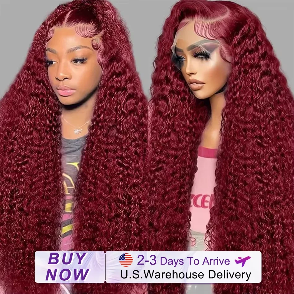 40 Inch 99J Burgundy Deep Wave Lace Front Human Hair Wigs 13x6 Transparent Lace Frontal Colored Wig Pre Plucked For Balck Women
40 Inch 99J Burgundy Deep Wave Lace Front Human Hair Wigs 13x6 Transparent Lace Frontal Colored Wig Pre Plucked For Balck Women