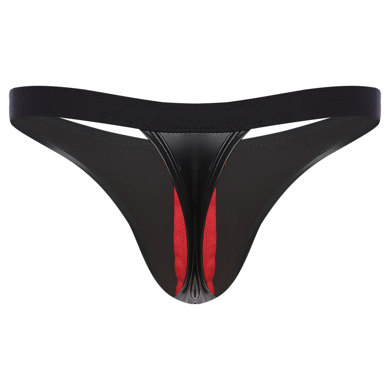 Men PU Lingerie Briefs Bulge Pouch Crothless Underwear Low Rise T-back Thongs Briefs Beachwear for Gay Rave Party Night Clubwear
Men PU Lingerie Briefs Bulge Pouch Crothless Underwear Low Rise T-back Thongs Briefs Beachwear for Gay Rave Party Night Clubwear