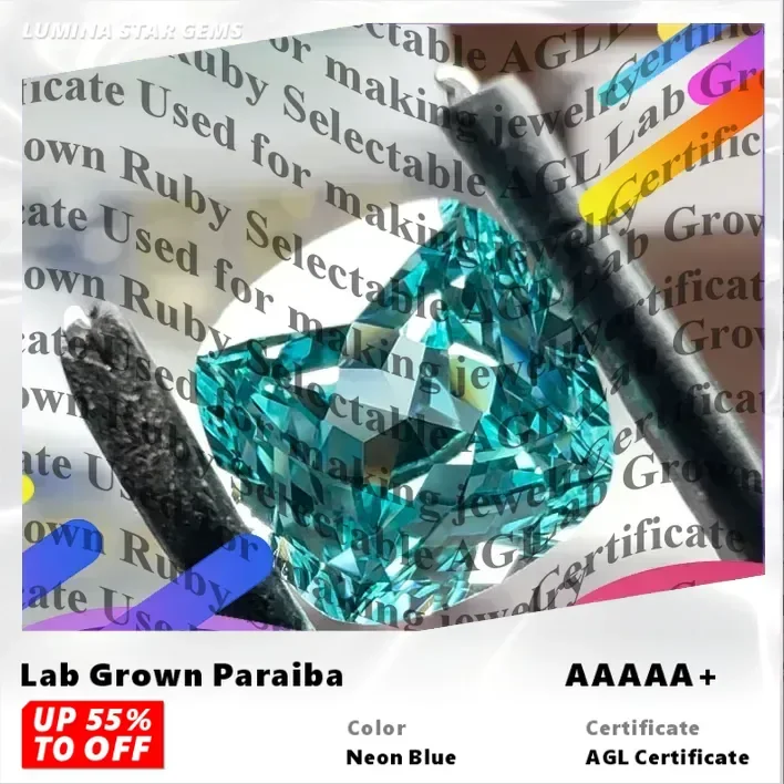 Lab Grown Paraiba Cushion Cut Gemstone for DIY Advanced Jewelry Making Inlay Ring Necklace Bracelet Selectable AGL Certificate
Lab Grown Paraiba Cushion Cut Gemstone for DIY Advanced Jewelry Making Inlay Ring Necklace Bracelet Selectable AGL Certificate