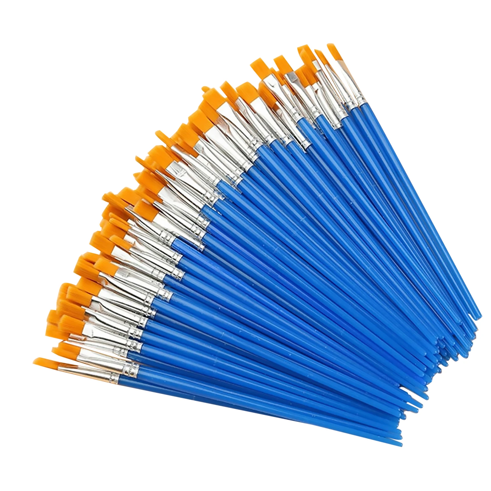 100Pc Painting Brushes Set Art Round Flat Hair Nylon Hair Paint Brush for Oil Acrylic Watercolor Kids/Artists/Beginners/Students
100Pc Painting Brushes Set Art Round Flat Hair Nylon Hair Paint Brush for Oil Acrylic Watercolor Kids/Artists/Beginners/Students