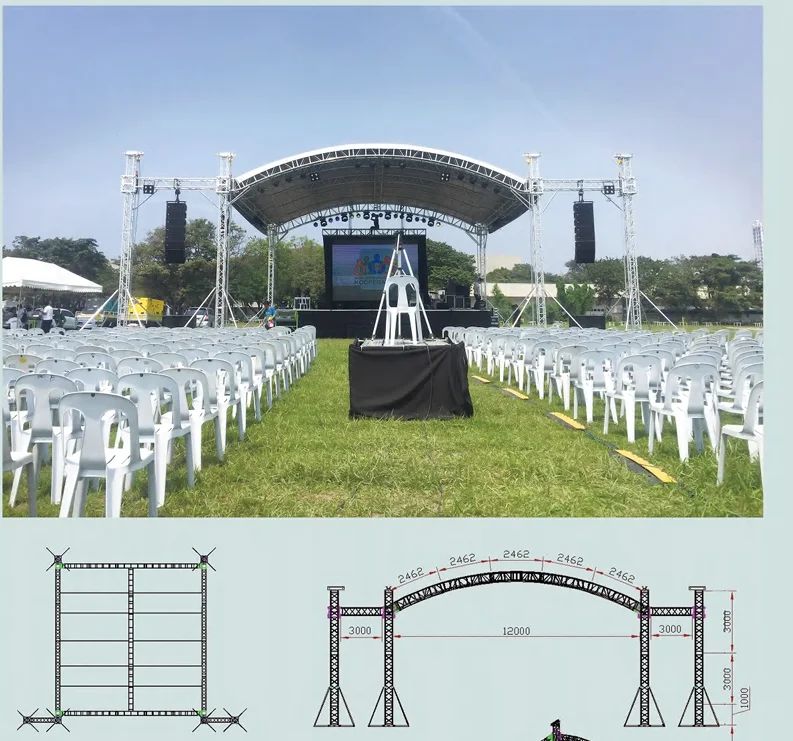 Bolt/spigot Aluminum Truss Standard Roof Black Truss Display For Event Lighting
Bolt/spigot Aluminum Truss Standard Roof Black Truss Display For Event Lighting