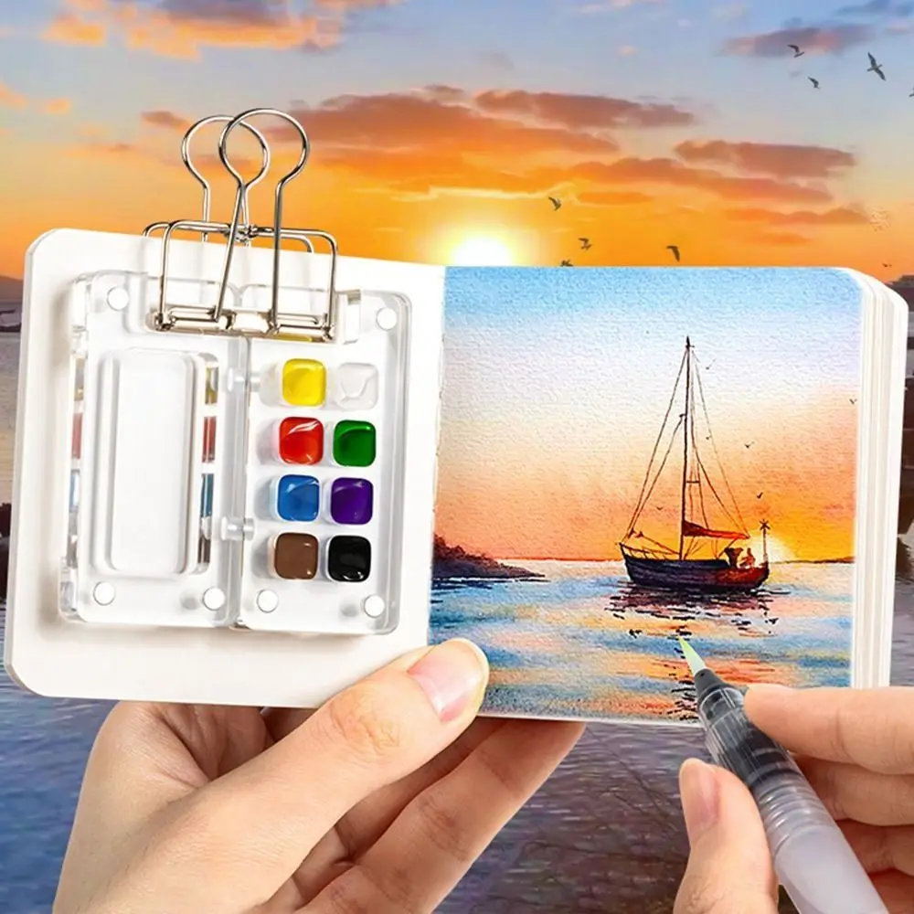 Portable Acrylic Watercolor Paint Palette Magnetic Sparkling Paint Pigment Box Foldable Quicksand Empty Paint Box Travel
Portable Acrylic Watercolor Paint Palette Magnetic Sparkling Paint Pigment Box Foldable Quicksand Empty Paint Box Travel