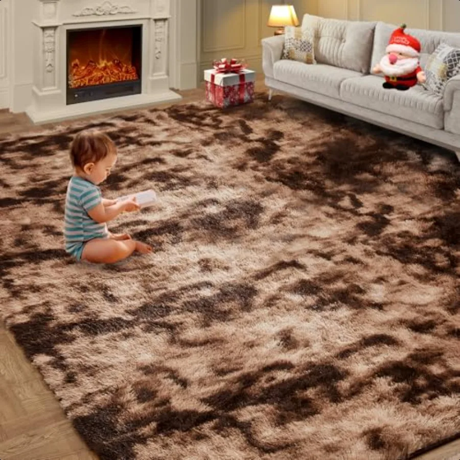 Fluffy Shag Area Rugs for Bedroom 5x7 Ft TieDyed Coffee Upgrade AntiSkid Rectangular Cozy Rug Indoor Shag Fuzzy Carpets for Boy
Fluffy Shag Area Rugs for Bedroom 5x7 Ft TieDyed Coffee Upgrade AntiSkid Rectangular Cozy Rug Indoor Shag Fuzzy Carpets for Boy