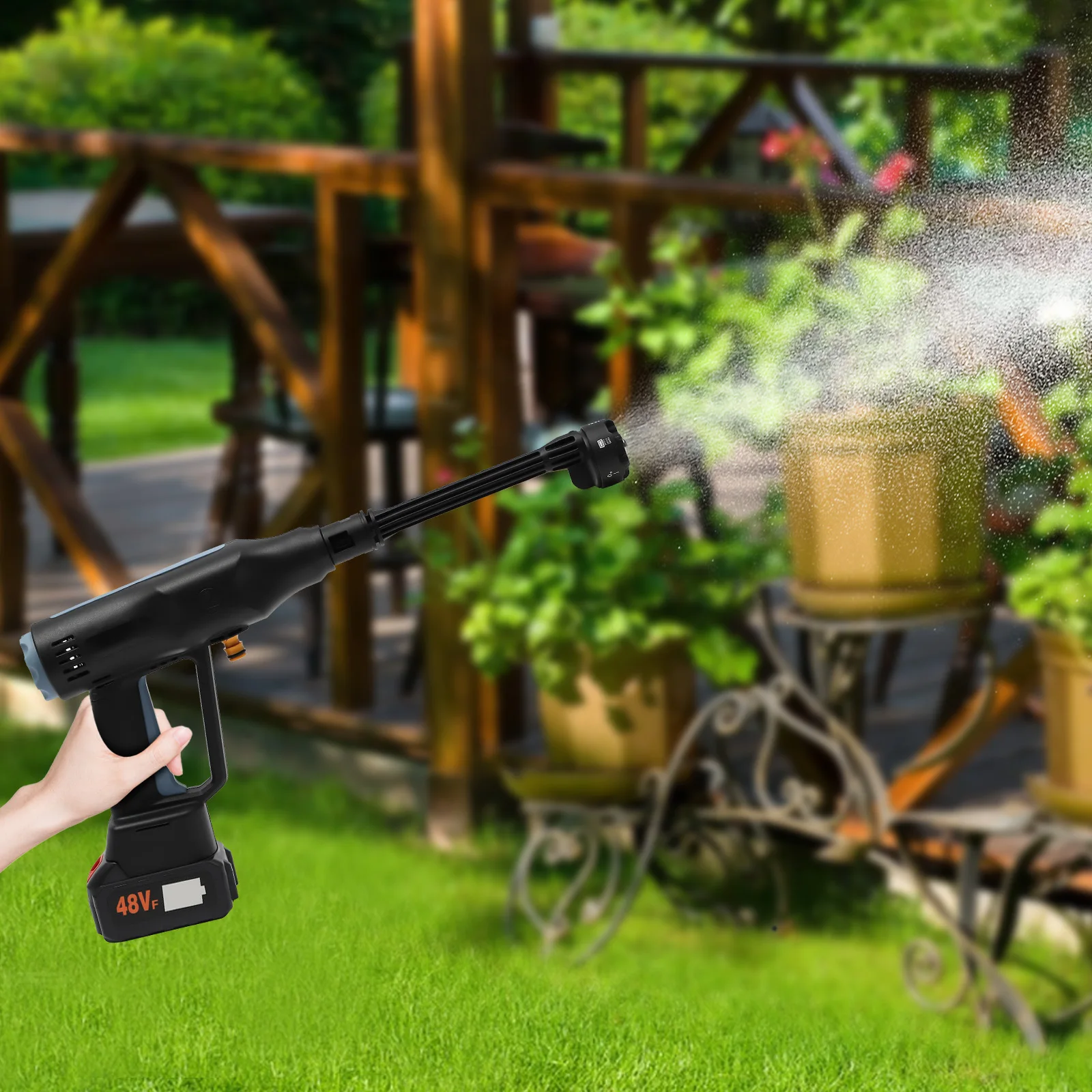 380W 6 in 1 Cordless Electric High Pressure Washer Water Spray Gun Portable Car Yard Garden Washing Battery Cleaner 110V Nozzle
380W 6 in 1 Cordless Electric High Pressure Washer Water Spray Gun Portable Car Yard Garden Washing Battery Cleaner 110V Nozzle