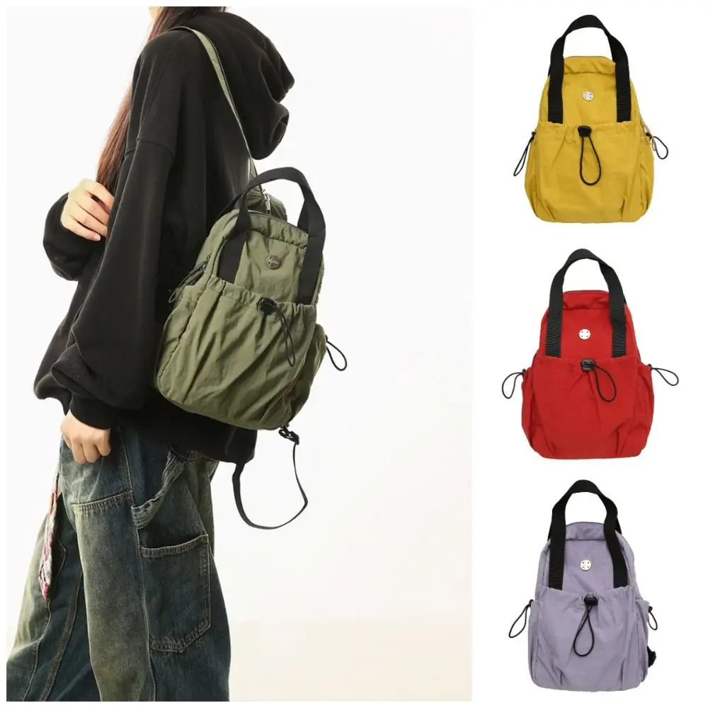 Korean Style Nylon Drawstring Backpack Large Capacity Multifunction Crossbody Chest Bag Waterproof Solid Color Work Wear Handbag
Korean Style Nylon Drawstring Backpack Large Capacity Multifunction Crossbody Chest Bag Waterproof Solid Color Work Wear Handbag
