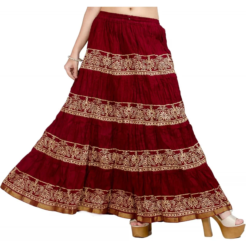 Flowy Long Skirt for Women A Line Casual Beach Party Holiday Maxi Skirts (S113-P)
Flowy Long Skirt for Women A Line Casual Beach Party Holiday Maxi Skirts (S113-P)