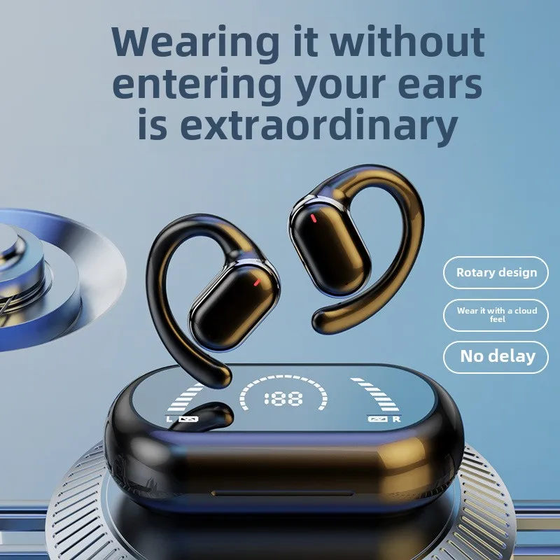 OWS Open Ear-free Pain-free Hanging Ear 9D Bluetooth Wireless Headset Magnetic Sports Earplugs Wireless Noise Cancelling Earplug
OWS Open Ear-free Pain-free Hanging Ear 9D Bluetooth Wireless Headset Magnetic Sports Earplugs Wireless Noise Cancelling Earplug