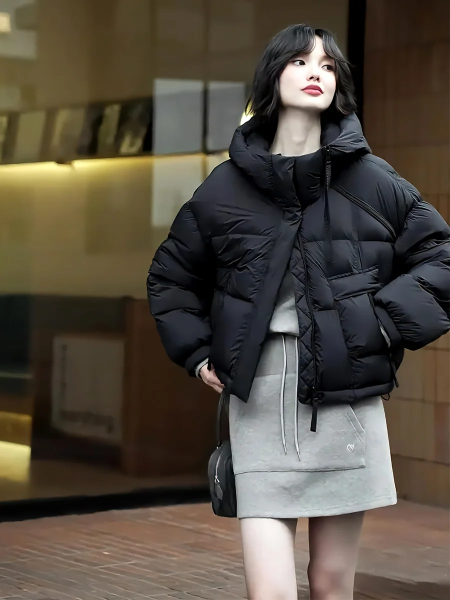 Women's ort White Du down Jaet Winter Warm Coat Trendy Hat Design Thiened Commute Sle Color Pure Color
Women's ort White Du down Jaet Winter Warm Coat Trendy Hat Design Thiened Commute Sle Color Pure Color