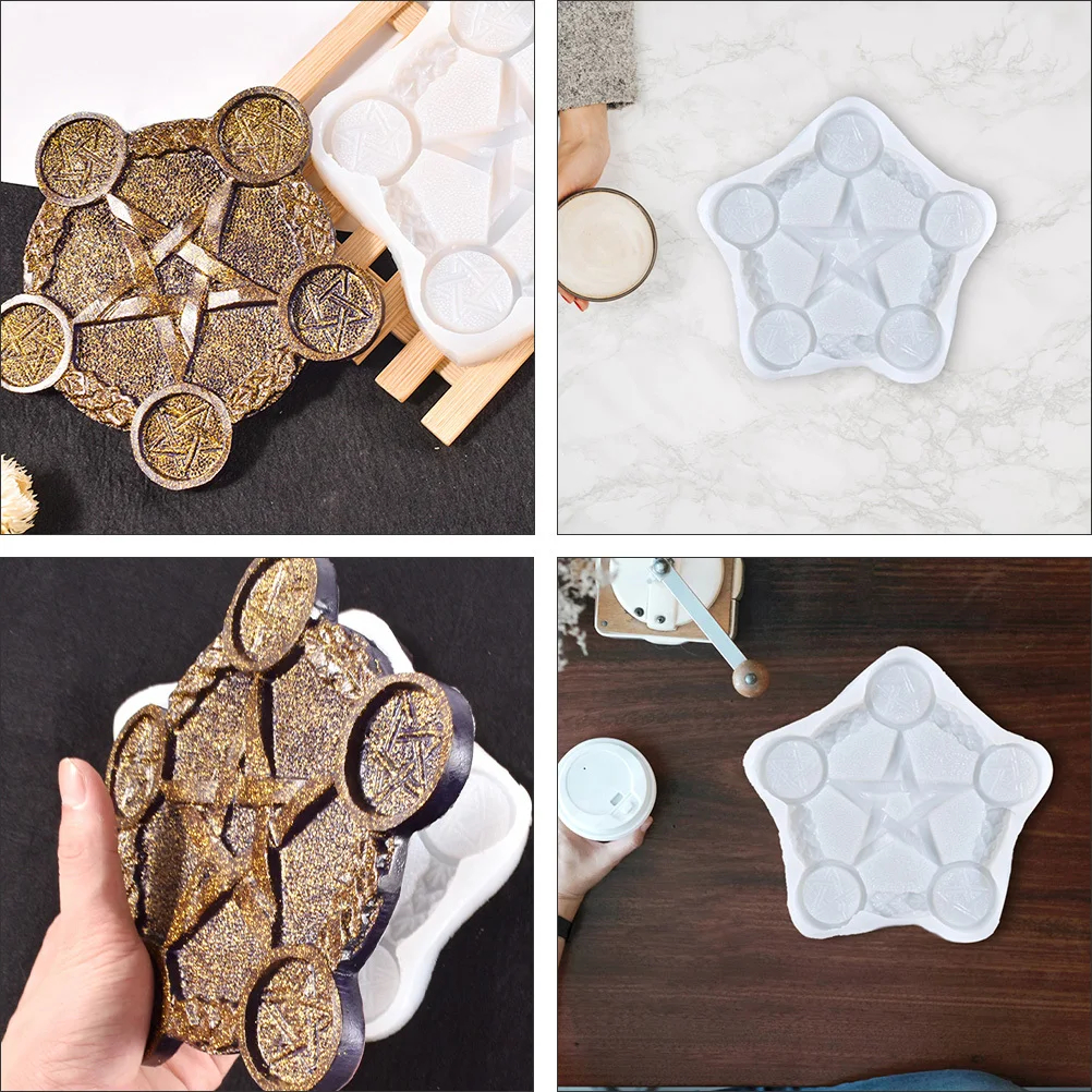 Holder Mold Pentagram Shaped DIY Silicone Divination Blessing Decorative Demold Unique Design
Holder Mold Pentagram Shaped DIY Silicone Divination Blessing Decorative Demold Unique Design