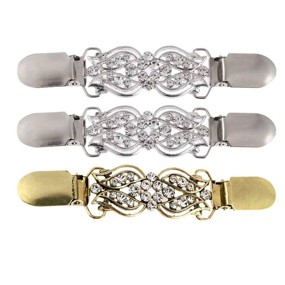 3Pcs Zircon Shawl Clips Tulip Shaped Alloy Cardigan Fasteners Anti Slip Metal Scarf Pins for Women Vintage Sweater Brooches
3Pcs Zircon Shawl Clips Tulip Shaped Alloy Cardigan Fasteners Anti Slip Metal Scarf Pins for Women Vintage Sweater Brooches