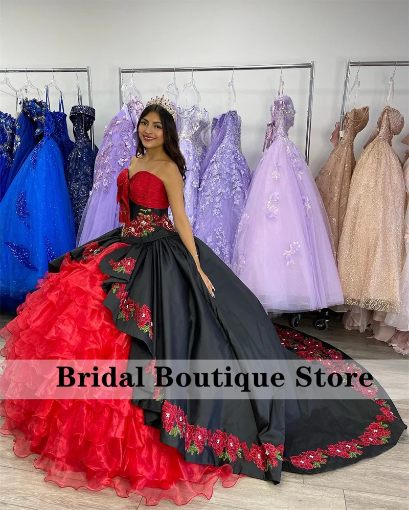 New Design Mexican Ball Gown Quinceanera Dress 2023 Embroidery Appliques Crystals Sequins Tiered Ruffle Vestidos De 15 Años
New Design Mexican Ball Gown Quinceanera Dress 2023 Embroidery Appliques Crystals Sequins Tiered Ruffle Vestidos De 15 Años