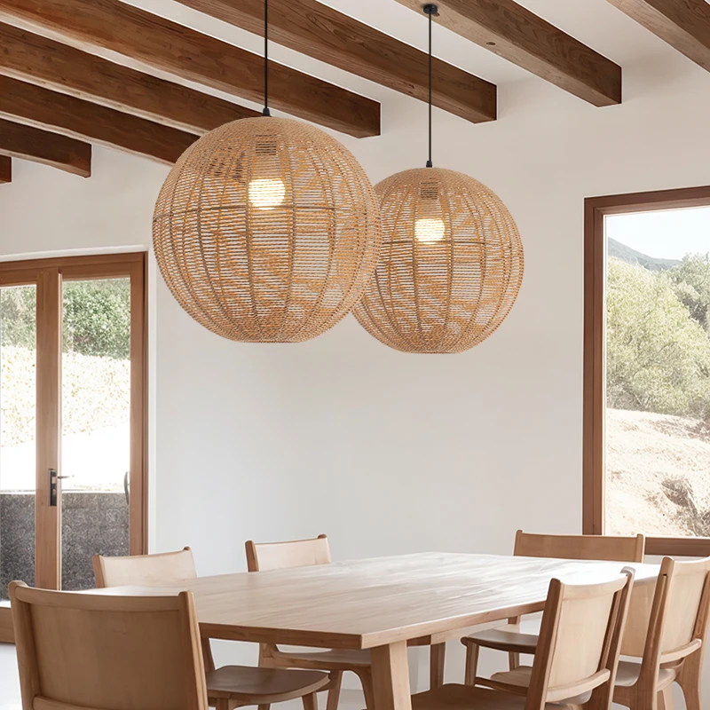 Nordic Designer Pendant Light, Japanese Wabi Sabi Style Hemp Rope Lamp, Dining Room, Study, Bedroom, Living Room, Corridor, Roun
Nordic Designer Pendant Light, Japanese Wabi Sabi Style Hemp Rope Lamp, Dining Room, Study, Bedroom, Living Room, Corridor, Roun