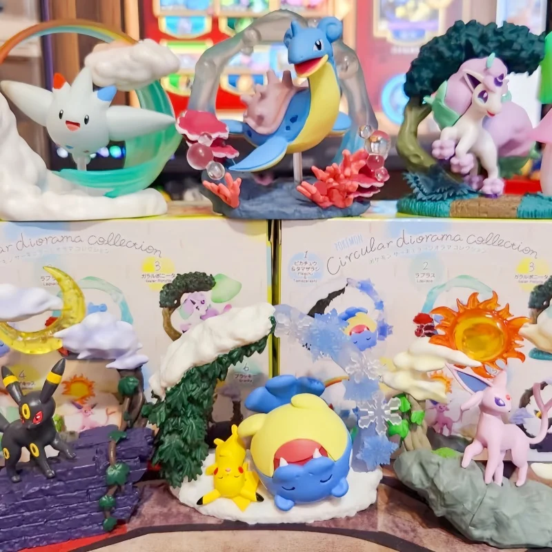 Re-Ment Pokemon Circular diorama collection Togekiss Galarian Ponyta Lapras Spheal&Pikachu Espeon Umbreon Original Toys Gift
Re-Ment Pokemon Circular diorama collection Togekiss Galarian Ponyta Lapras Spheal&Pikachu Espeon Umbreon Original Toys Gift