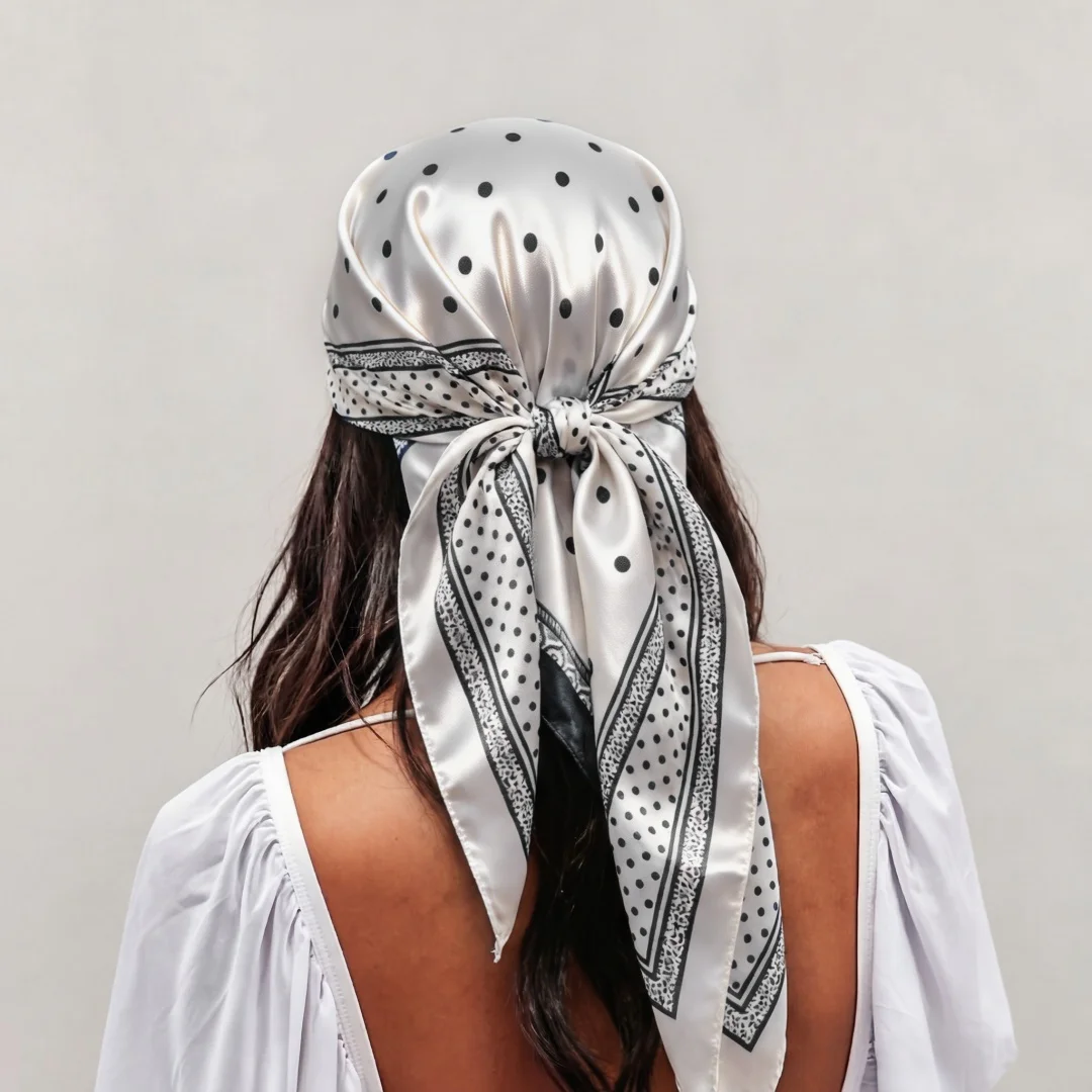 Satin Scarf Elegant Womens Print Hijab Turban Headwrap Square Shawl Neckerchief Bandana Windproof Headscarf Handkerchief
Satin Scarf Elegant Womens Print Hijab Turban Headwrap Square Shawl Neckerchief Bandana Windproof Headscarf Handkerchief