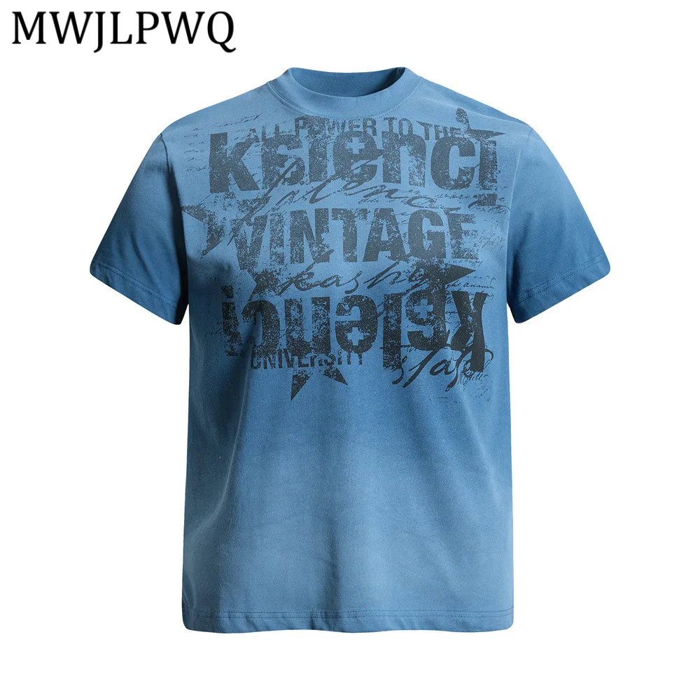 MWJLPWQ Gradient Washed Letter Print Loose Short Sleeve T-Shirt Men Summer Vintage Ins High Street Trend Round Neck Tee 16321
MWJLPWQ Gradient Washed Letter Print Loose Short Sleeve T-Shirt Men Summer Vintage Ins High Street Trend Round Neck Tee 16321