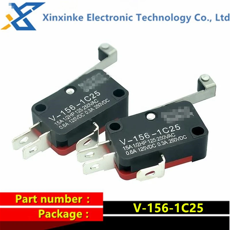 5PCS V-156-1C25 1NO1NC Lever Roller Micro Switch 16A 250VAC SPDT Momentary Travel Limit Switch
5PCS V-156-1C25 1NO1NC Lever Roller Micro Switch 16A 250VAC SPDT Momentary Travel Limit Switch