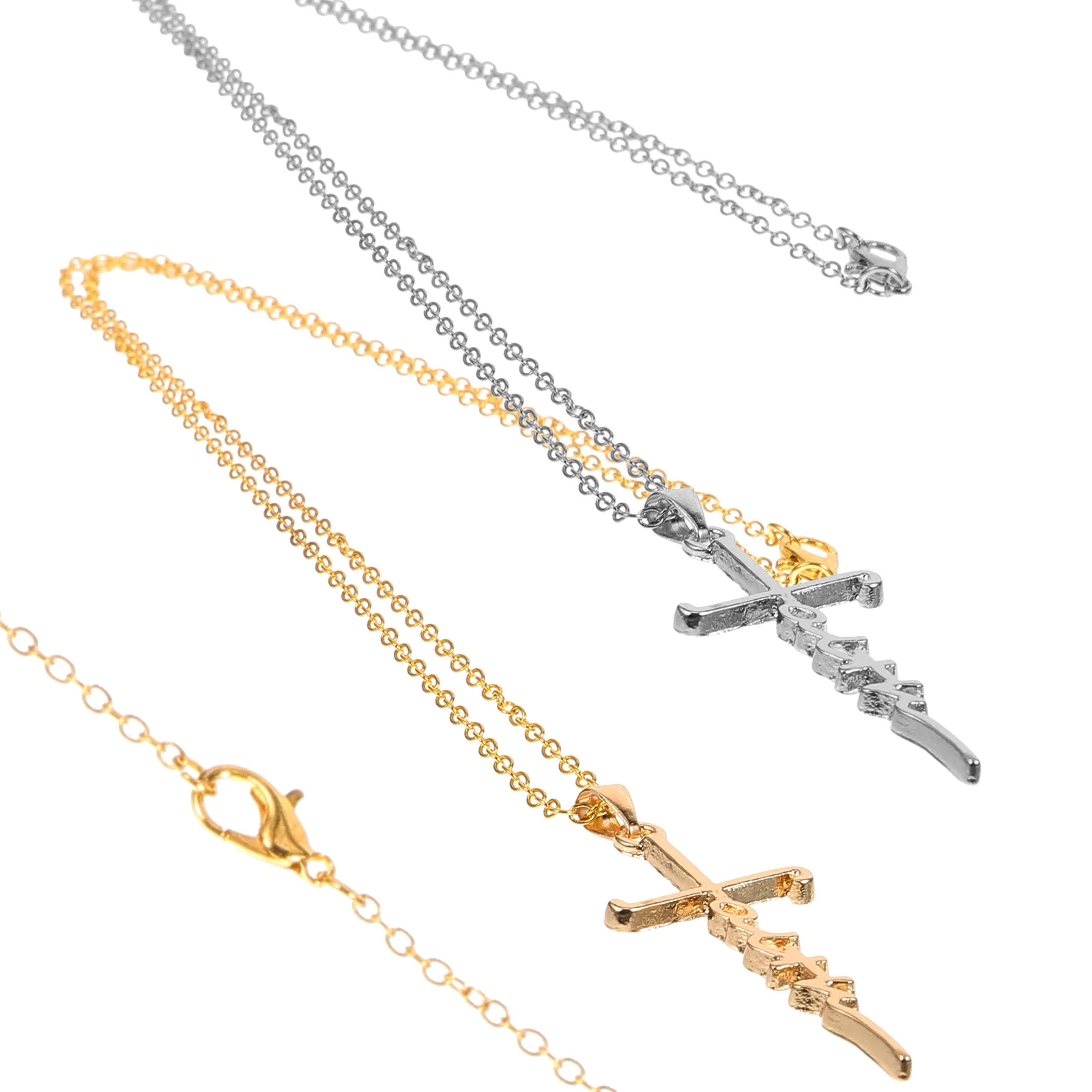 2 Pcs Pendant Necklace Simple Chain Necklaces for Women Jewelry Alloy Women's Chains
2 Pcs Pendant Necklace Simple Chain Necklaces for Women Jewelry Alloy Women's Chains