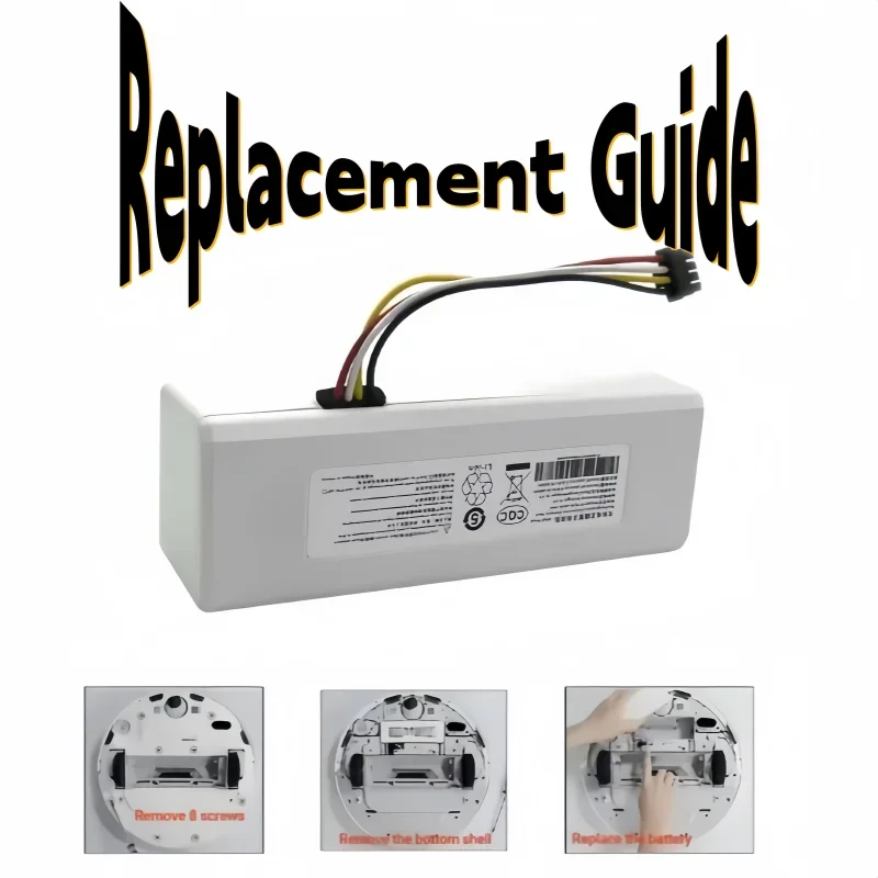 Сменный аккумулятор P1904-4S2P 14,4 В, 12800 мАч для Xiaomi Mi Home 1C STYTJ01ZHM, аксессуары для роботов-пылесосов, литиевая батарея
Сменный аккумулятор P1904-4S2P 14,4 В, 12800 мАч для Xiaomi Mi Home 1C STYTJ01ZHM, аксессуары для роботов-пылесосов, литиевая батарея