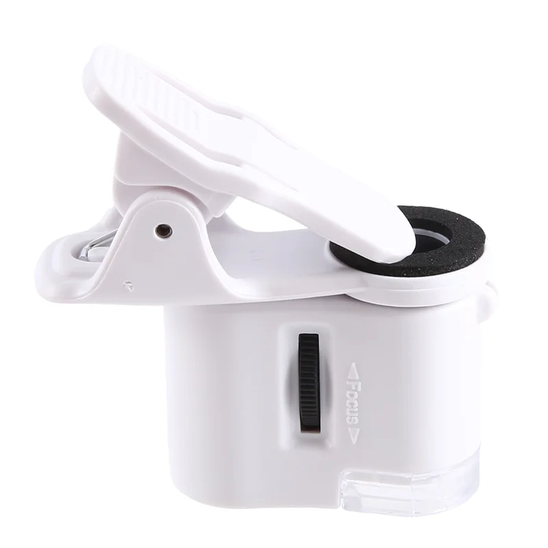 ABDE-100X Zoom Clip-On Microscope With LED Light, Portable Magnifier Loupe Pocket Magnifying Lens Glass
ABDE-100X Zoom Clip-On Microscope With LED Light, Portable Magnifier Loupe Pocket Magnifying Lens Glass