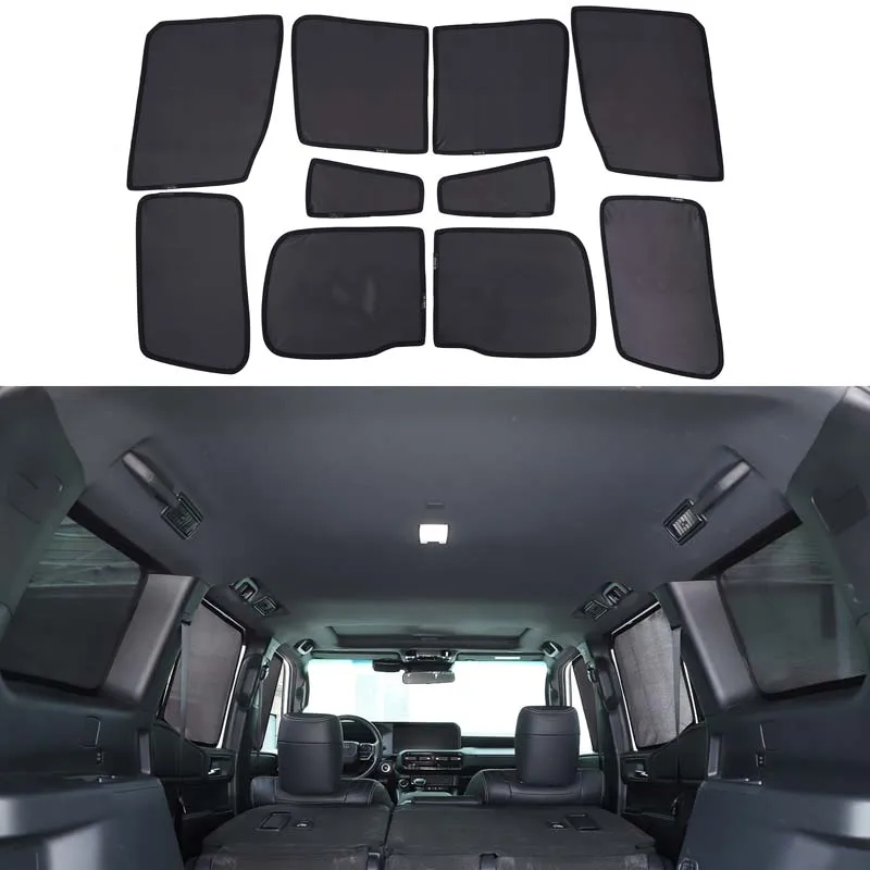 Для Toyota Land Cruiser Prado 250 LC250 2024-2025 + полиэстер черный автомобильный полный оконный УФ-изоляционный солнцезащитный козырек автомобильные аксессуары 
Для Toyota Land Cruiser Prado 250 LC250 2024-2025 + полиэстер черный автомобильный полный оконный УФ-изоляционный солнцезащитный козырек автомобильные аксессуары