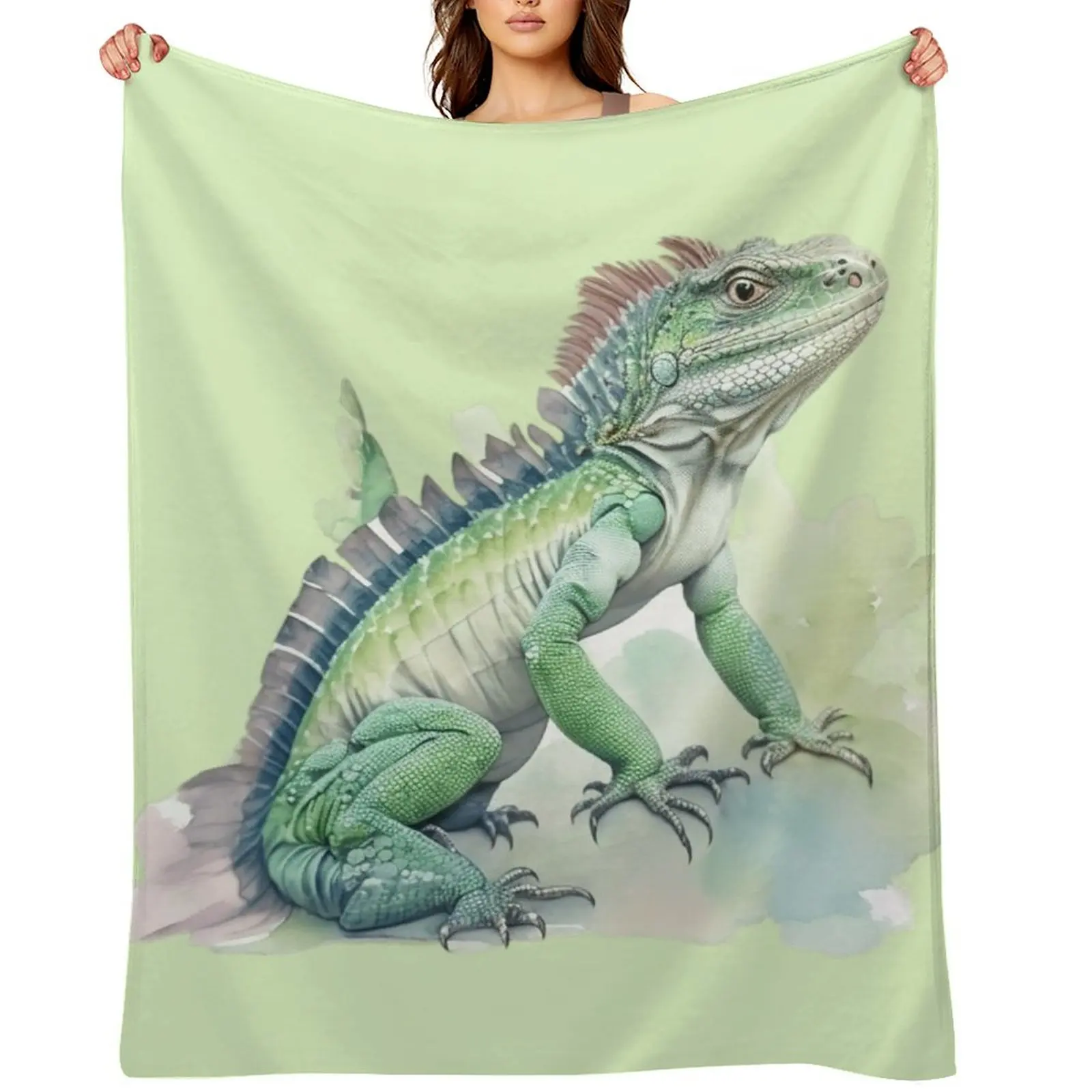watercolor style, animal sticker Animals Series - cute iguana - pleasant iguana - animal wearing clothes Throw Blanket
watercolor style, animal sticker Animals Series - cute iguana - pleasant iguana - animal wearing clothes Throw Blanket