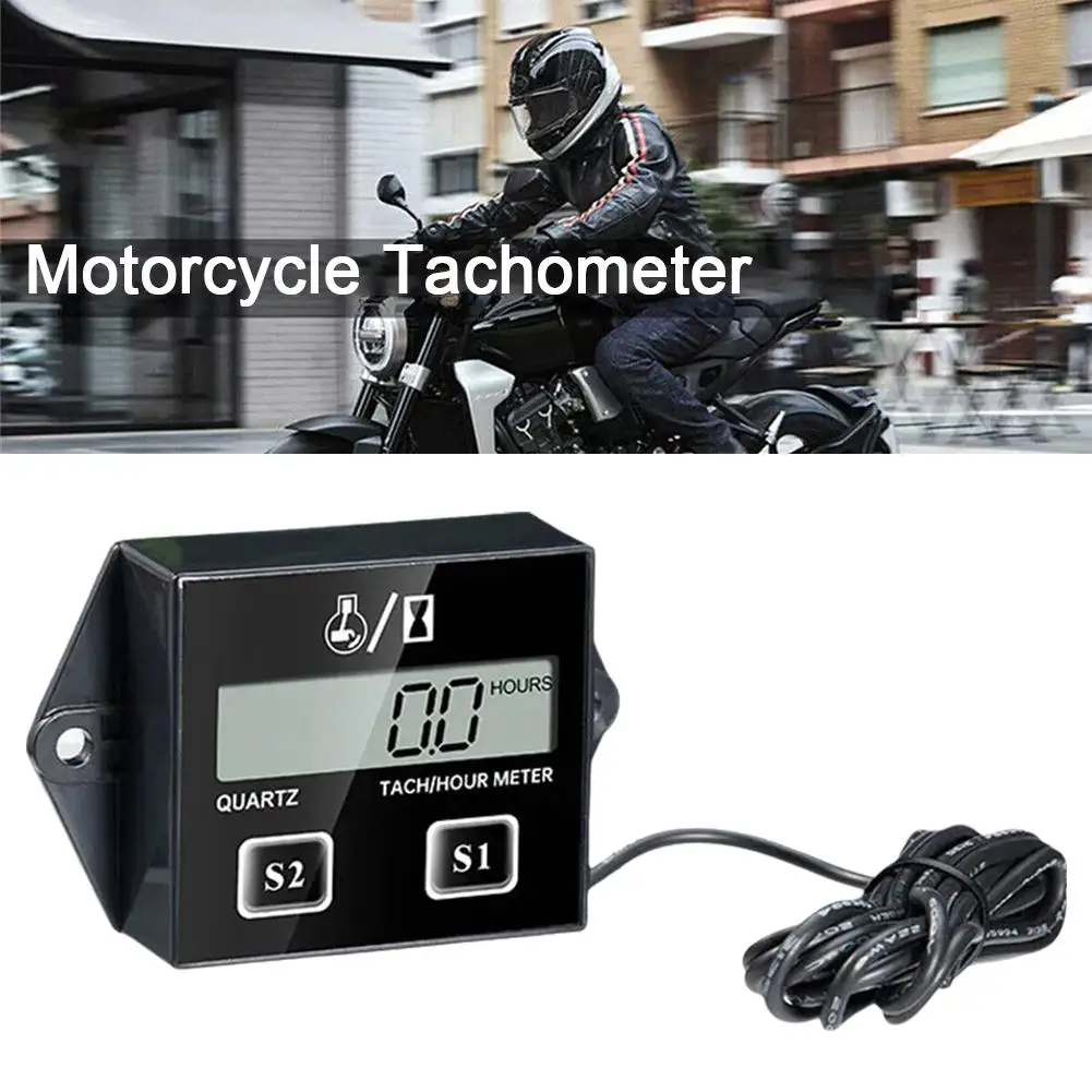 LCD Digital Engine Tachometer 9999.9Hours/15300RPM Timer Lawnmower Motorcycle Tachometer Multifunction Engine Tachometer Bi V7R9
LCD Digital Engine Tachometer 9999.9Hours/15300RPM Timer Lawnmower Motorcycle Tachometer Multifunction Engine Tachometer Bi V7R9