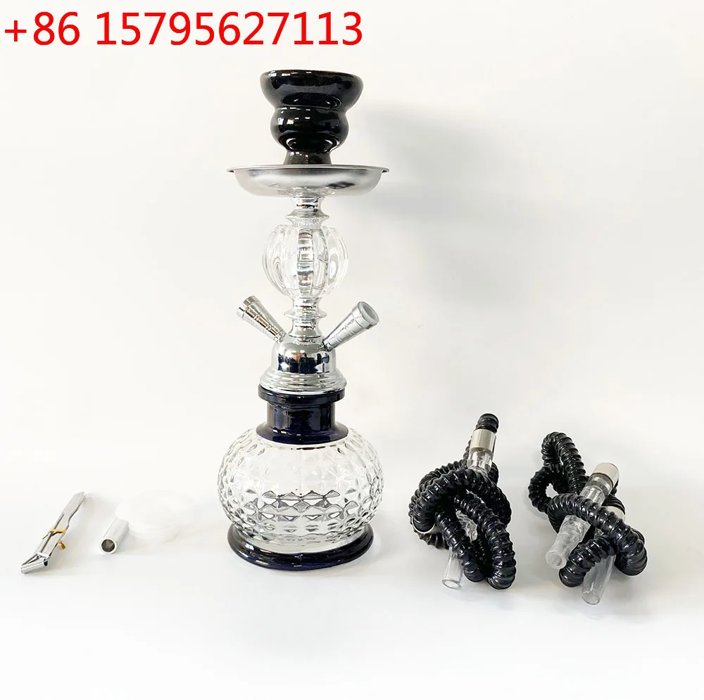 New double tube small hookah set Arab hookah pipe glass accessories
New double tube small hookah set Arab hookah pipe glass accessories
