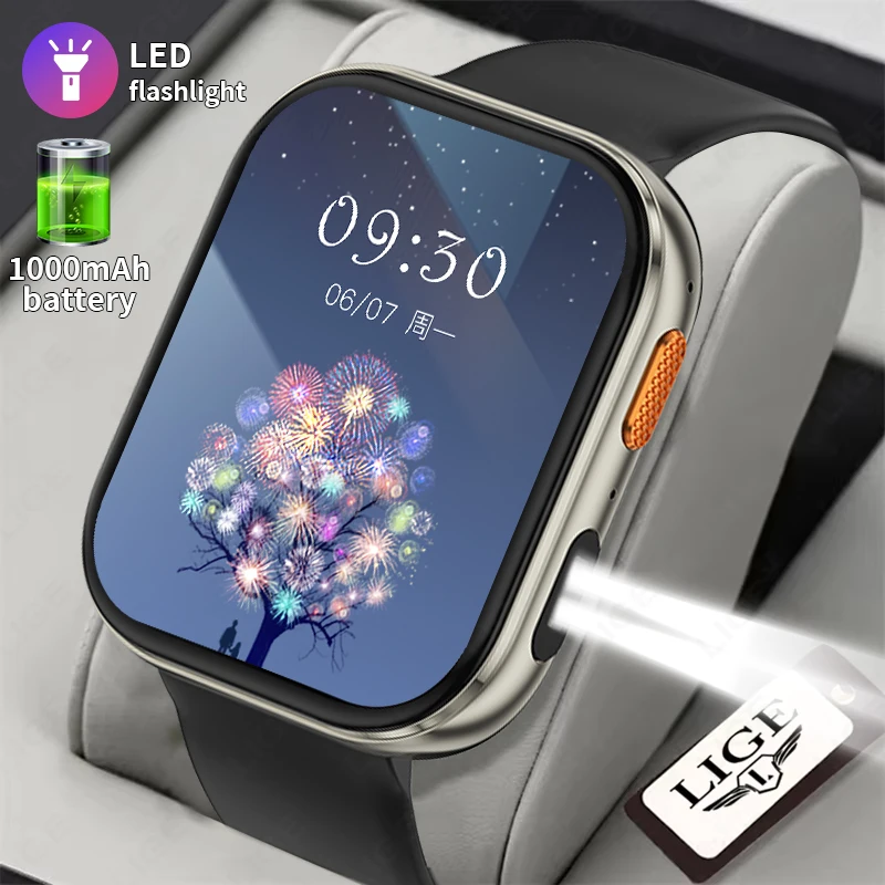 LIGE 2026 New Ultra Smart Watch Men Women 1000mAh High Capacity Battery IP68 Waterproof Outdoor Sports Health Monitor Smartwatch
LIGE 2026 New Ultra Smart Watch Men Women 1000mAh High Capacity Battery IP68 Waterproof Outdoor Sports Health Monitor Smartwatch