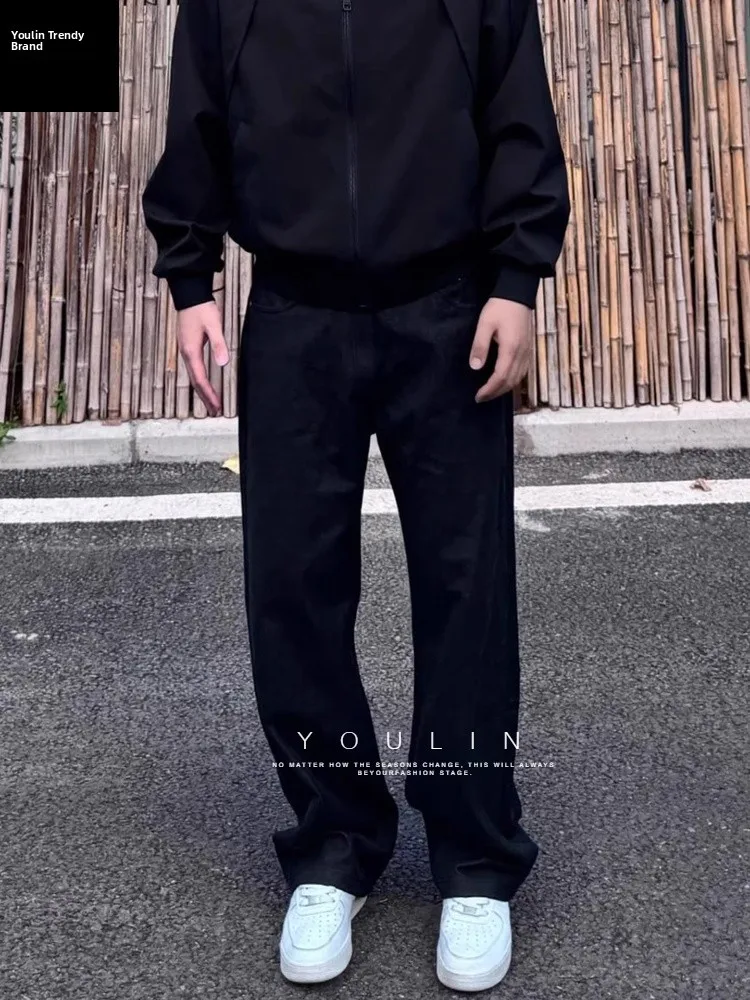 Black Slim Fit High Waist Jeans Men's Autumn American High Street Vibe Knife Straight Leg Pants Youth Casual Jeans
Black Slim Fit High Waist Jeans Men's Autumn American High Street Vibe Knife Straight Leg Pants Youth Casual Jeans