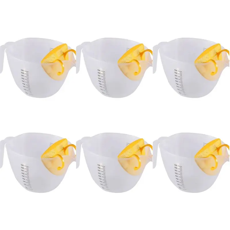 ELEG-Transparent Scale Filter Measuring Cup Baking Mixing Bowl With Drain And Handle Bowl Plastic Transparent Stirrer
ELEG-Transparent Scale Filter Measuring Cup Baking Mixing Bowl With Drain And Handle Bowl Plastic Transparent Stirrer