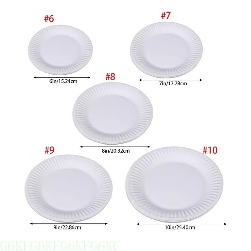 G6KF 10pcs Biodegradable Paper Plates Serving Tablewares Practical Disposable Dinnerware for Picnics and Gatherings
G6KF 10pcs Biodegradable Paper Plates Serving Tablewares Practical Disposable Dinnerware for Picnics and Gatherings