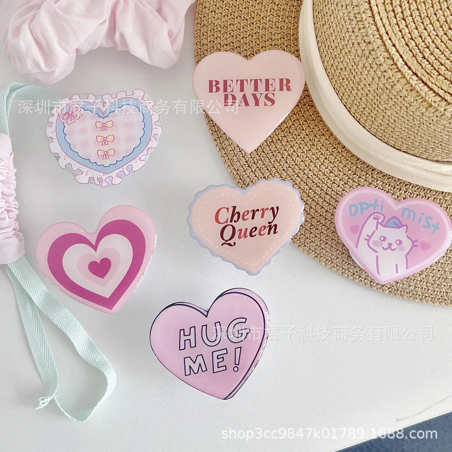 Y2K Pink Heart Magnetic Phone Grip Holder Back Adhesive Bracket Finger Socket Cell Mobile Stand Girls Daily Decor Accessory
Y2K Pink Heart Magnetic Phone Grip Holder Back Adhesive Bracket Finger Socket Cell Mobile Stand Girls Daily Decor Accessory