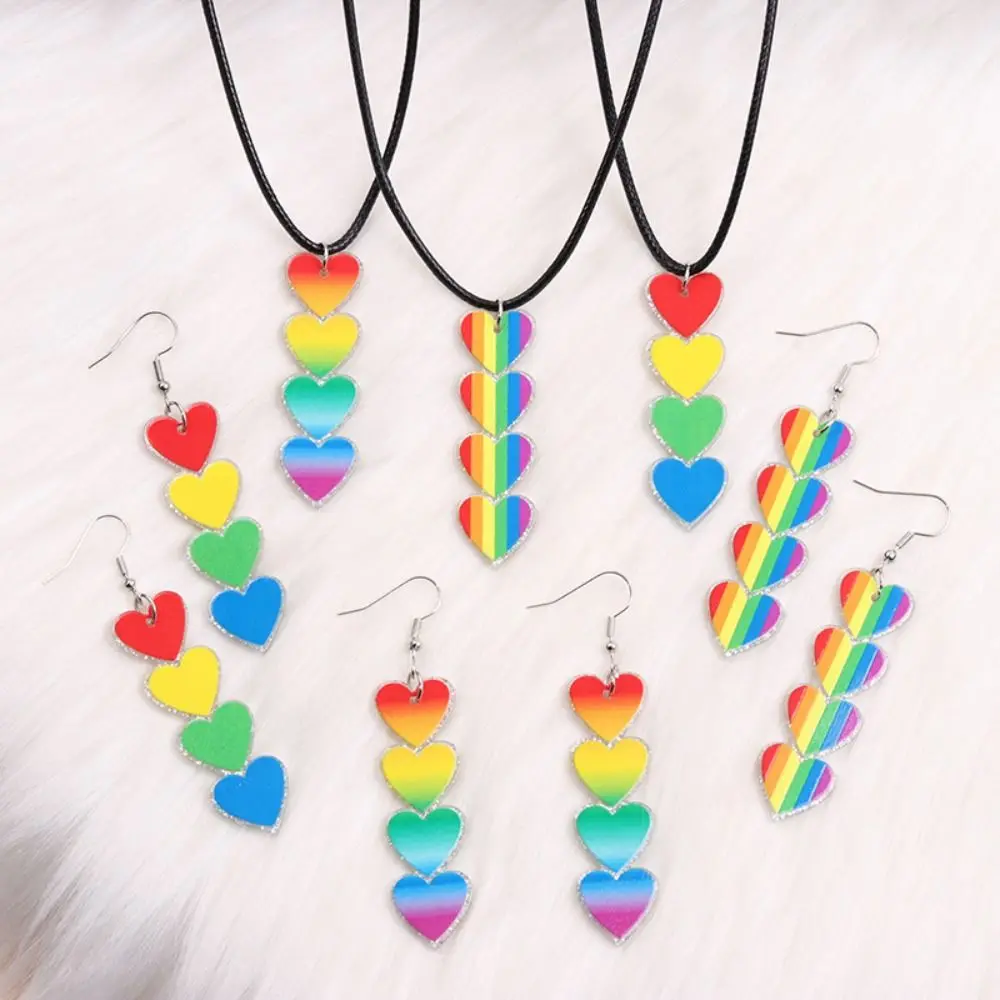 Радужное ожерелье Pride, градиентное сердце, подвеска, радужные серьги, дружба, пара, красочное ожерелье, комплект сережек, гордость, месяц
Радужное ожерелье Pride, градиентное сердце, подвеска, радужные серьги, дружба, пара, красочное ожерелье, комплект сережек, гордость, месяц