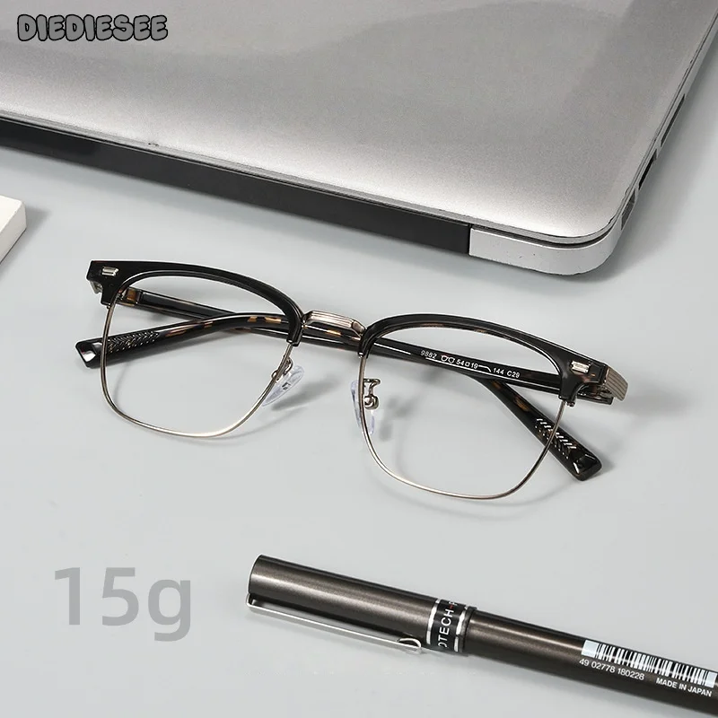 DIEDIESEE New Ultra Light High-quality Alloy Eyebrow Frame Can Be Matched With Myopia Optical Prescription Glasses Frame 9882
DIEDIESEE New Ultra Light High-quality Alloy Eyebrow Frame Can Be Matched With Myopia Optical Prescription Glasses Frame 9882