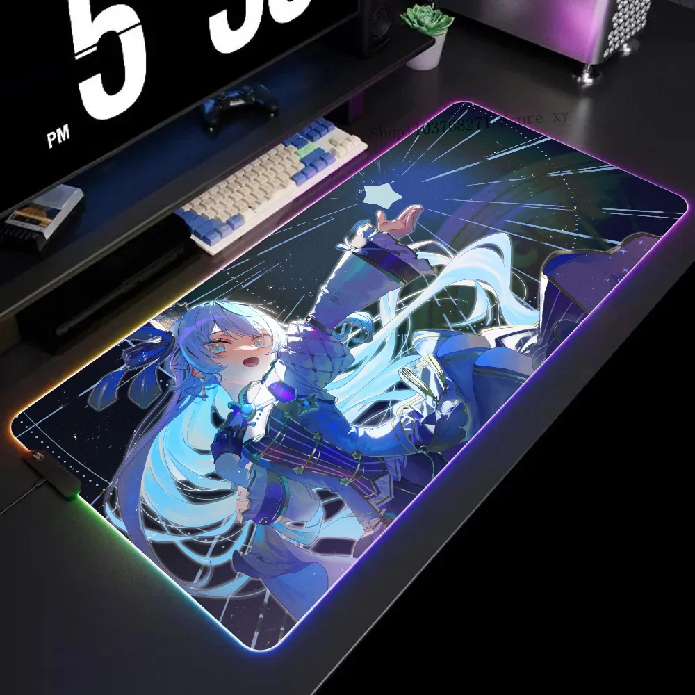 Hoshimachi Suisei Hololive Girl Mousepad XXL RGB Gaming Mouse Pads HD Black Gamer Accessories Large LED
Hoshimachi Suisei Hololive Girl Mousepad XXL RGB Gaming Mouse Pads HD Black Gamer Accessories Large LED