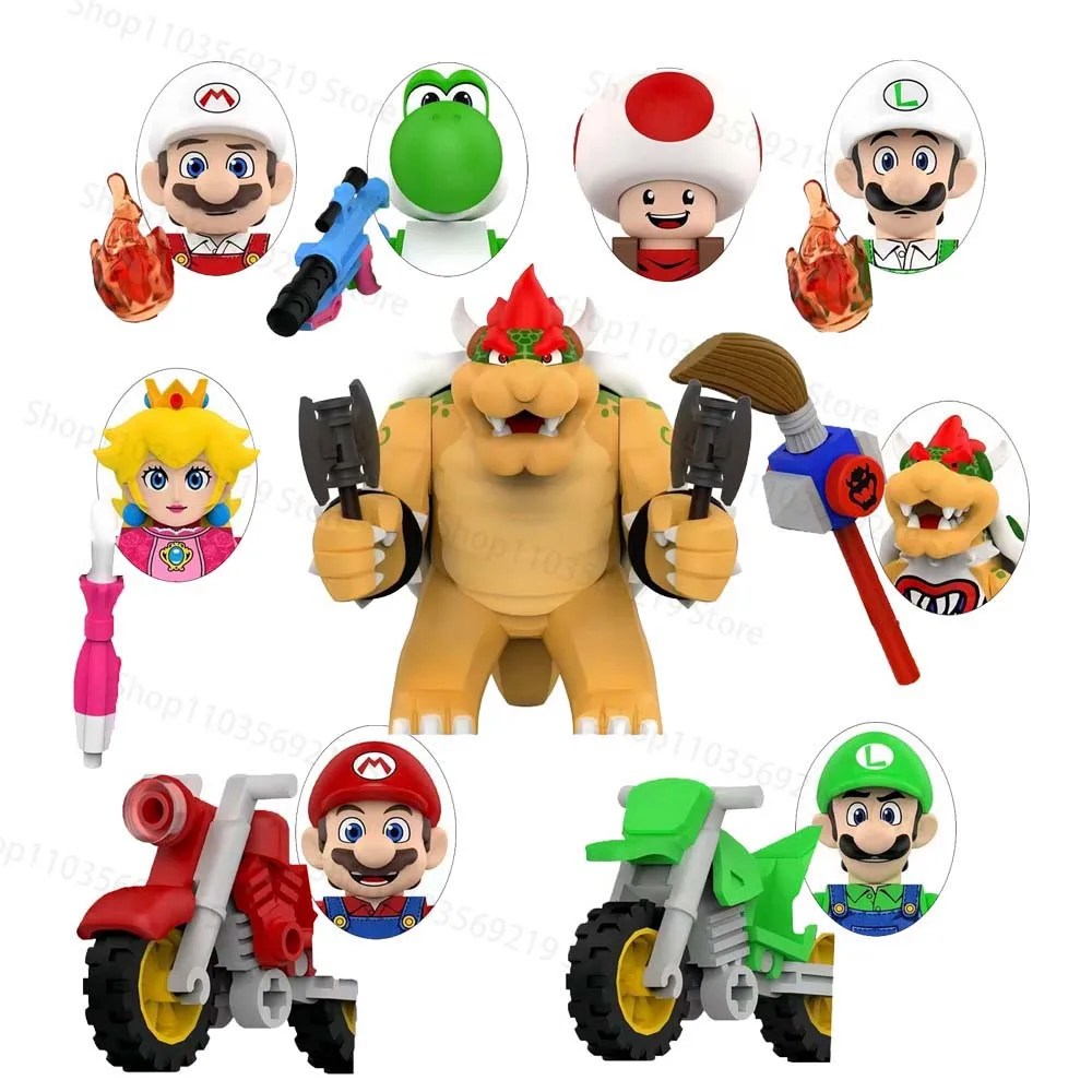 WM6235 Japanese Game Cartoon Building Blocks Marioing Princess Koopa MiniFigures Assemble Education Puzzle Model Birthday Gifts
WM6235 Japanese Game Cartoon Building Blocks Marioing Princess Koopa MiniFigures Assemble Education Puzzle Model Birthday Gifts