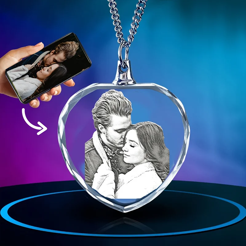 Custom Laser Engraved Photo Heart Shaped Crystal Pendant Necklace Gift For\All Ages Ideal\Family Christmas\ Couple Valentine's
Custom Laser Engraved Photo Heart Shaped Crystal Pendant Necklace Gift For\All Ages Ideal\Family Christmas\ Couple Valentine's