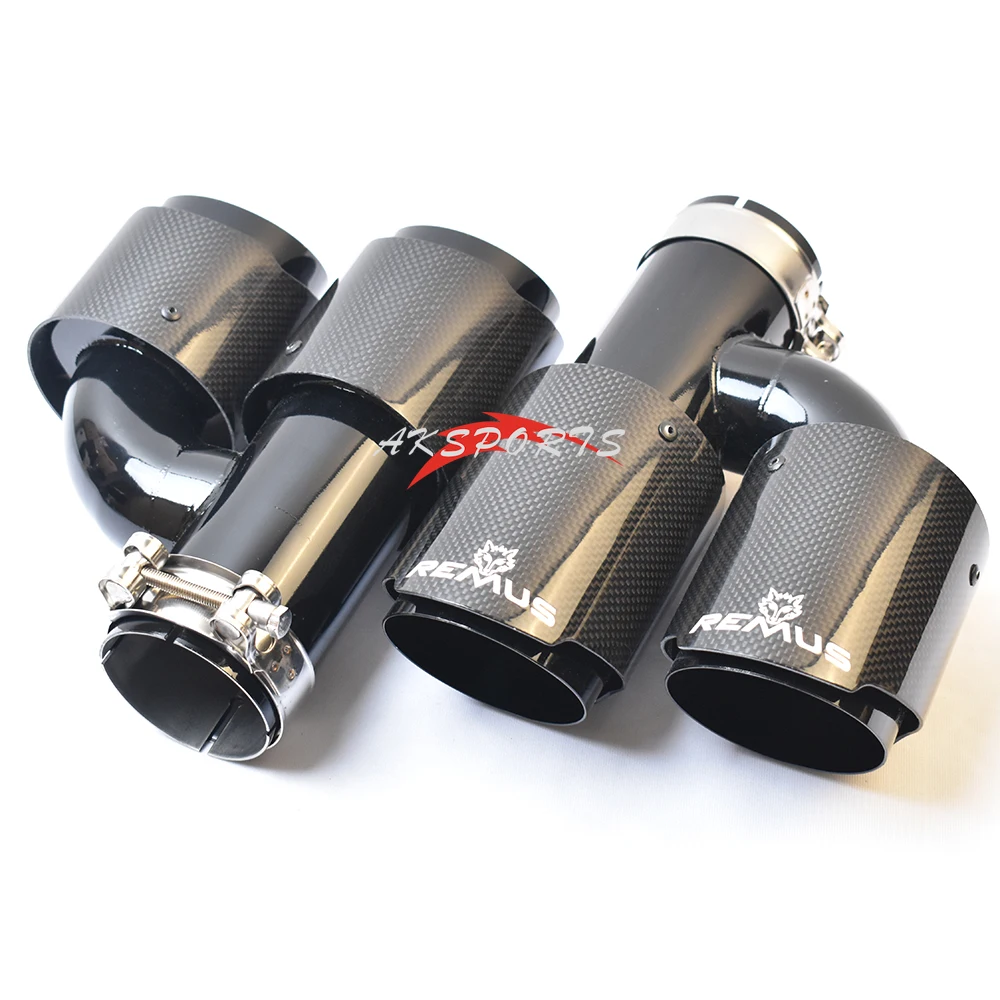 Universal H Style Double Car Muffler Tips Glossy Black Fiber Carbon Tail Pipe Modification for Vehicle With REM
Universal H Style Double Car Muffler Tips Glossy Black Fiber Carbon Tail Pipe Modification for Vehicle With REM