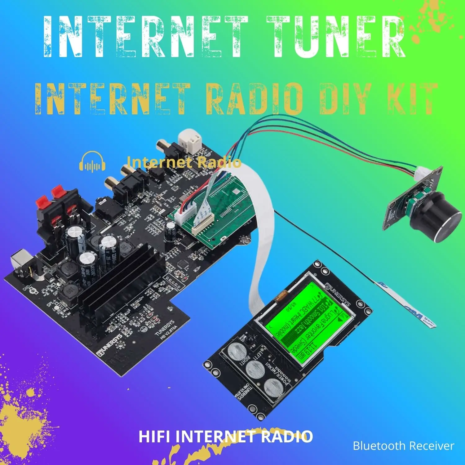 DIY Kit internet Tuner Amplifier Board DIY WiFi Internet Radio Module Bluetooth Stereo Network Receiver 100W DAC Optical
DIY Kit internet Tuner Amplifier Board DIY WiFi Internet Radio Module Bluetooth Stereo Network Receiver 100W DAC Optical