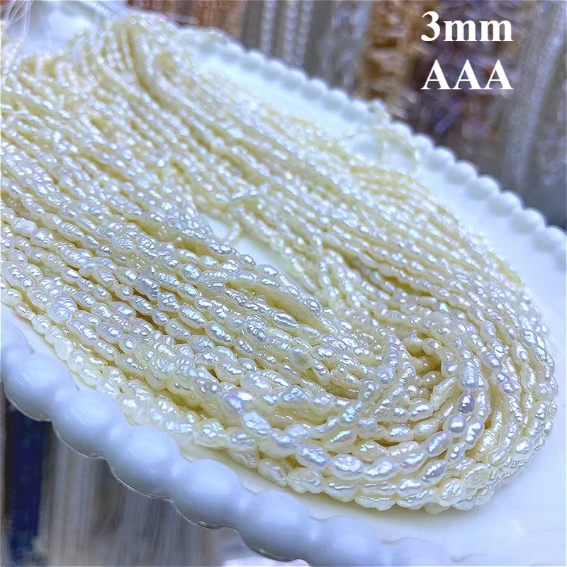 3mm3A Luminous Natural Freshwater Irregular Rice Dazzling Pearl Velvety Bead Gift Jewelry Make DIY Necklace Bracelet Accessories
3mm3A Luminous Natural Freshwater Irregular Rice Dazzling Pearl Velvety Bead Gift Jewelry Make DIY Necklace Bracelet Accessories